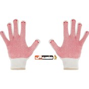 تصویر دستکش کاموایی خالدار 