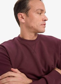 تصویر سویشرت مردانه زرشکی دفکتو 