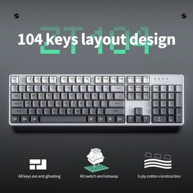 تصویر کیبورد ZIFRIEND مدل ZT104 