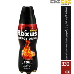 تصویر نوشابه گازدار انرژی زا حاوی آبمیوه و عصاره آلوئه ورا رکسوس 