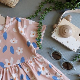 تصویر پیراهن دخترانه نخ پنبه 