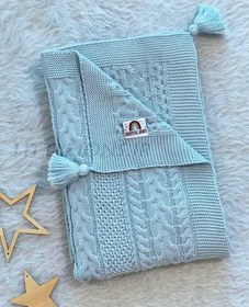 تصویر پتوی بافت بدون خز 