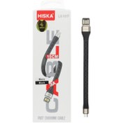 تصویر کابل شارژ فست پاوربانک MicroUSB اندروید برند HISKA مدل LX-1015 مشکی کد 62146 