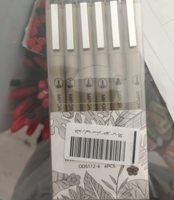 تصویر پک ۶ عددی قلم راپید با نوک های مختلف 