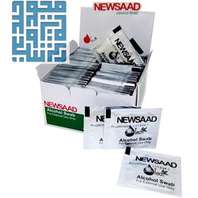 تصویر پد الکلی نیوساد بسته 100 عددی