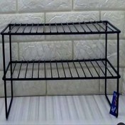 تصویر راف کابینت دو طبقه مشکی رویال 