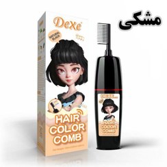 تصویر شامپو رنگ مو مشکی دکسی haircolor dexe