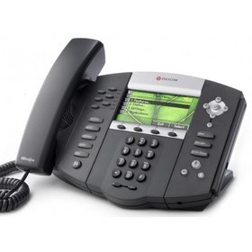 تصویر تلفن VoIP پلی کام مدل SoundPoint 670 تحت شبکه ا Polycom SoundPoint 670 phone Polycom SoundPoint 670 phone