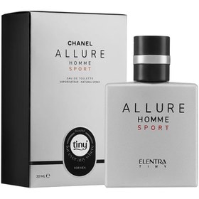 تصویر عطر جیبی مردانه مدل Allure Homme Sport النترا تاینی به همراه بادی اسپلش مردانه مدل Rage النترا Elentra Tiny Allure Homme Sport Parfum For men And Elentra Body Splash Rage For Men