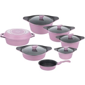 تصویر سرویس 13 پارچه مدل دیاکو عروس Aroos Diaco Cookware Set 13 Pcs