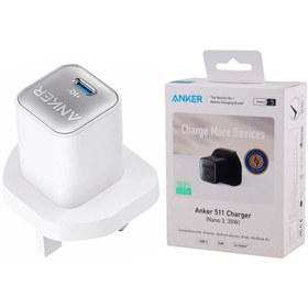 تصویر کلگی فست شارژ Anker 511 Charger Nano 3 A2147 GaN 3A 30W Anker 511 Charger Nano 3 A2147 GaN 3A 30W Fast Wall Charger