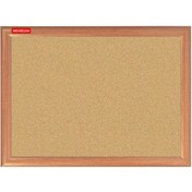 تصویر تابلو اعلانات چوب پنبه ای مهرگان با قاب چوبی سایز 70 × 50 سانتی متر Mehregan Cork Board 50 × 70 cm