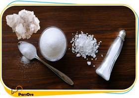 تصویر پودر سنگ نمک خوراکی طبیعی ( rock salt powder) 