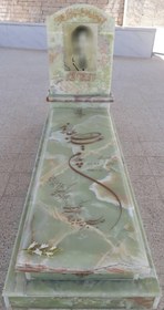 تصویر سنگ قبر مرمر سبزکد80808 