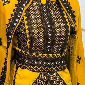 تصویر لباس بلوچی سیاه دوز 
