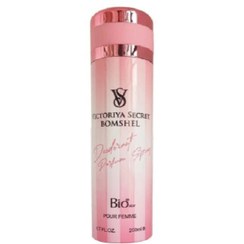 تصویر اسپری بدن زنانه مدل Victoriya Secret Bomshel حجم 200 میلی لیتر بیو استار Bio Star Victoriya Secret Bomshel Deodorant Spray For Women 200ml