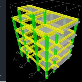 تصویر پکیج نقشه سازه ای و معماری ساختمان 3 طبقه به همراه محاسبات ایتبس 