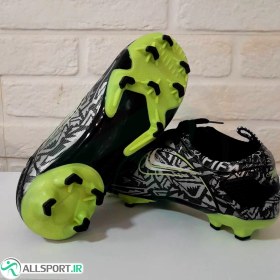 تصویر کفش فوتبال سایز کوچک نایک مرکوریال طرح اصلی Nike Mercurial Black Green 