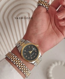 تصویر ساعت مچی مردانه رولکس Rolex صفحه مشکی 
