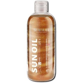 تصویر روغن اکلیلی برنزه ‌کننده و ویتامینه سی گل Seagull Shimmer Sun Oil SPF4