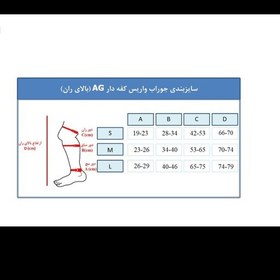 تصویر جوراب واریس ورنا جوراب ضد واریس ورنا verna 