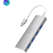 تصویر هاب USB-C ویوو 4 پورت مدل Alpha 440 WiWU Alpha 440 Pro Usb Type-C Hub 4-in-1