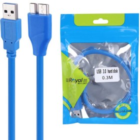 تصویر کابل هارد Royal USB3.0 30cm Royal USB3.0 30cm HDD Cable