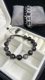 تصویر ابسیدین با شاین نقره ای ۸میل_بدون چرم