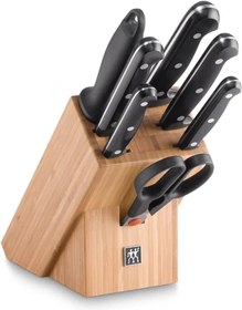 تصویر ست چاقوی آشپزخانه ۸ پارچه برند زولینگ آلمان Zwilling Prof. S 8 Pcs natural beech Knife block set