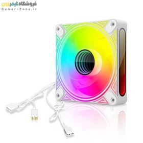 تصویر فن کیس کول مون مدل CoolMoon DM1 ARGB 12CM Case Fan PWM Temperature Control 