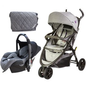 تصویر ست کالسکه سه چرخ و کریر دلیجان مکس Max ا baby stroller and carrier code:0306003 baby stroller and carrier code:0306003