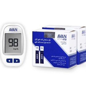 تصویر دستگاه تست قندخون آوان مدل AGM01 همراه 50 عدد نوار ا Avan AGM01 Blood Glucose Meter + 50 Test Strips Pack Avan AGM01 Blood Glucose Meter + 50 Test Strips Pack