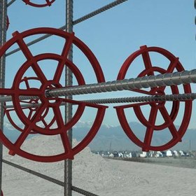 تصویر اسپیسر ویل فیکس رنگ سفید ارتفاع 5 سانتی متر بزرگ اسپیسر ویل فیکس