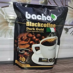 تصویر قهوه فوری باچاد 40 عددی دارک گلد Bachad black coffee 