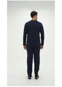 تصویر ست پیژامه مردانه 2 مجموعه لباس خواب بلند بازوی D'S Damat 