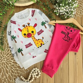 تصویر بلوز و شلوار دخترونه زرافه سه رنگ 