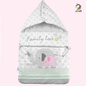 تصویر كیسه خواب زیپ دار FAMILY LOVE GIRL رز برن Rose Born Family Love Girl Zippered Sleeping Bag