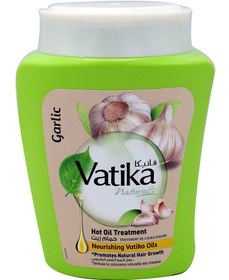 تصویر کرم حالت دهنده و ضد شکنندگی و ویتامینه ی موی سیر واتیکا Vatika Garlic Hot Oil Treatment Cream 1 Kg 