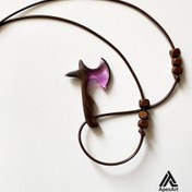 تصویر گردنبند رزینی طرح تبر 