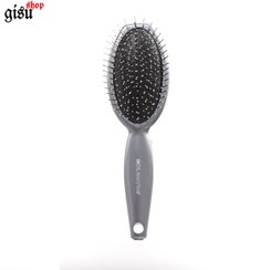 تصویر برس مو آی استایل بیضی طوسی با سوزن فلزی بیول BIO'L I Stule Brush