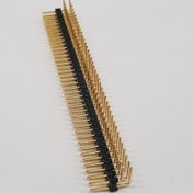 تصویر پین هدر 2x40 نری رایت 2.54 میلیمتر. Pin header 2x40 male Right angle 2.54mm Pitch 