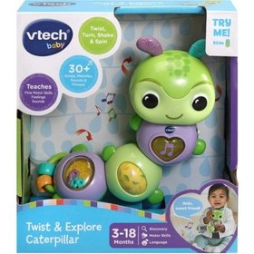 تصویر جغجغه موزیکال کرم ابریشم Vtech 