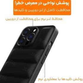 تصویر قاب پافر محافظ لنزدار Xiaomi Redmi 13C / Poco C65 - مشکی Xiaomi Redmi 13C / Poco C65 Cover