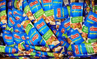 تصویر سس فرانسوی ساشه‌ای مهرام ۲۰ گرم کارتن 300 عددی 