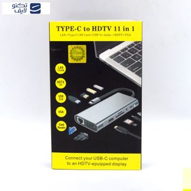 تصویر هاب USB-C ای نت 11 پورت مدل En-CoT7024 