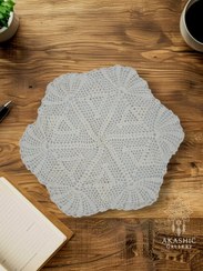 تصویر رومیزی جلو مبلی آنیس | رومیزی قلاب بافی 