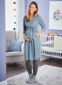 تصویر پیراهن بارداری ابی-MATERNITY DRESS 