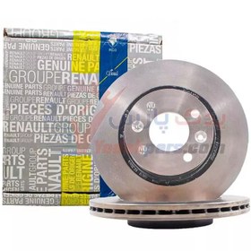 تصویر دیسک چرخ جلو ال90 رنو اصلی RENAULT Brake Disc 0670207802 FRONT L90