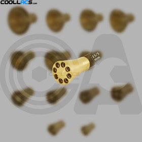 تصویر پخش کن گاز برودتی 8 سوراخ brass distributor 8