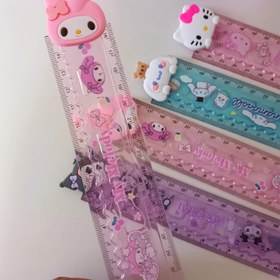 تصویر خط کش ۱۵ سانتیمتری فانتزی کرومی و دوستان 